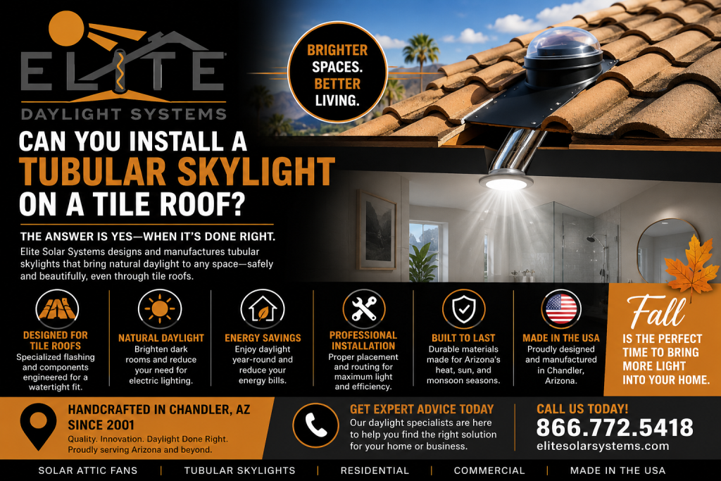 Can You Install a Tubular Skylight on a Tile Roof?